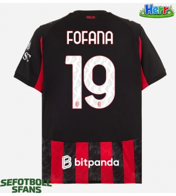 AC Milan Youssouf Fofana #19 Hemmatröja 2025-26 Kortärmad